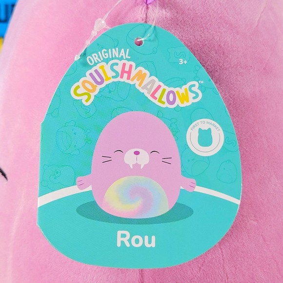 Squishmallow Rou the Purple Walrus 11" UltraSoft Stuffed Animal Toy Plush NWT - Picture 5 of 7